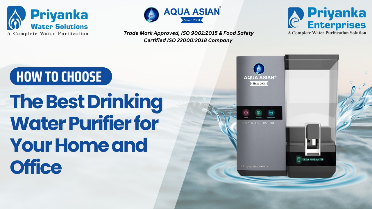 best drinking water purifier for you home and office